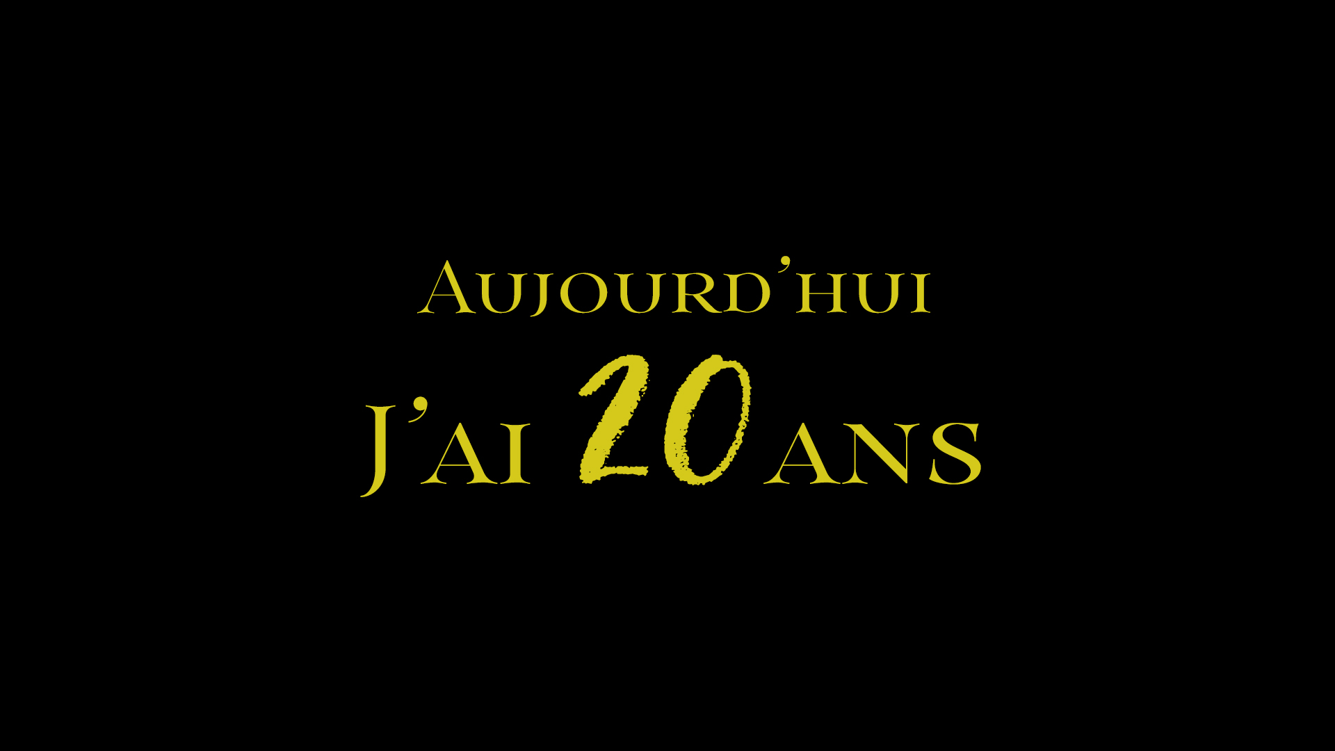 Vidéo 20 ans